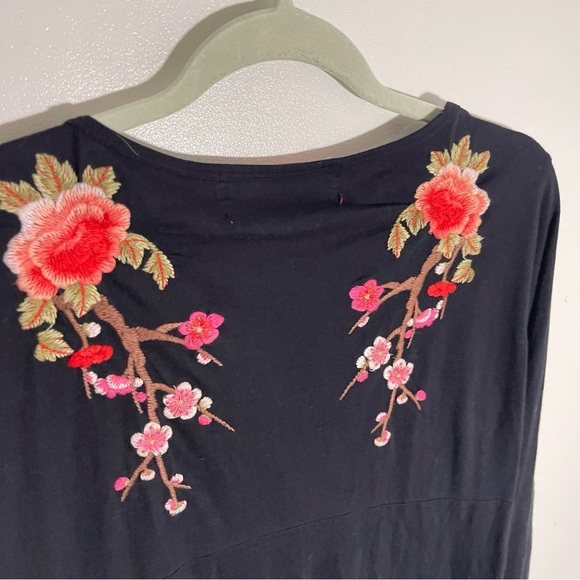 Johnny Was JWLA Floral Embroidered Tunic Mini Dress - Picture 7 of 9